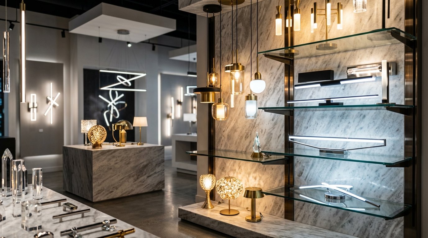 LedLentes V-veida apgaismojuma komplekts zem skapīša - 4 gab. elegantāki 12" LED gaismas joslas ar regulējamu spilgtumu vitrīnas plauktu vienmērīgai apgaismošanai - 1200lm, 12w